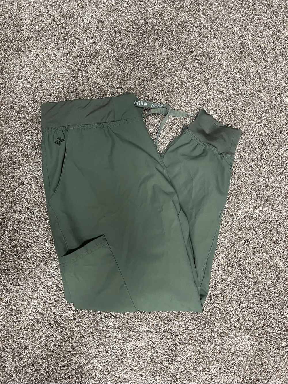 Olive Green MedCouture Jogger Scrubs